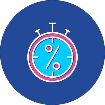 Stopwatch on Timer Elapsed Time Countdown Race Clock vector