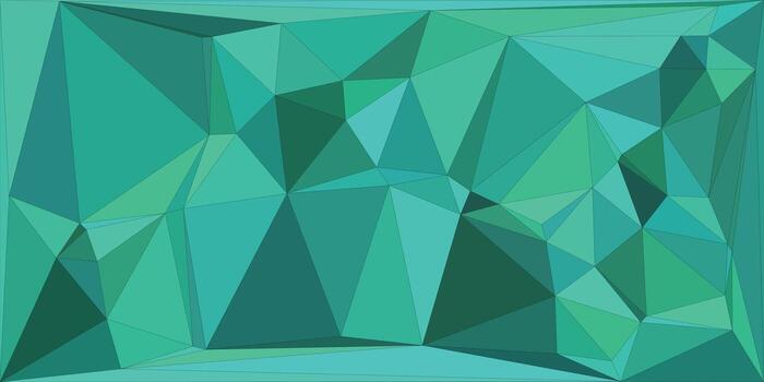 Abstract teal geometric design vector