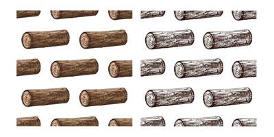 Wood log pattern design vector