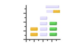 ottenere il tuo mani su Questo creativamente progettato icona di istogramma grafico, dati analisi.. video