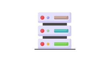 Verifica isto belas projetado ícone do dados servidor dentro moderno estilo.. video