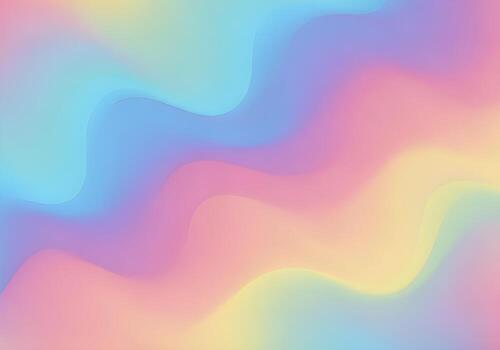 Soft pastel gradient mesh light waves blending in abstract shapes, high-resolution clean background without human presence, blur or noise photo