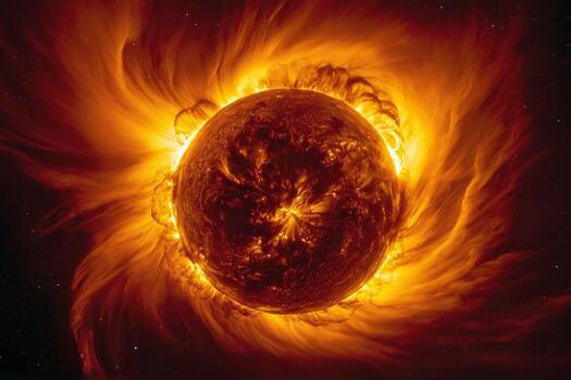 Image of solar flares photo