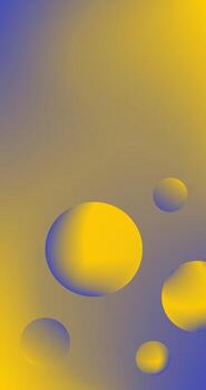Copiar espacio amarillo y azul degradado resumen antecedentes con pelotas degradado malla incluir vector