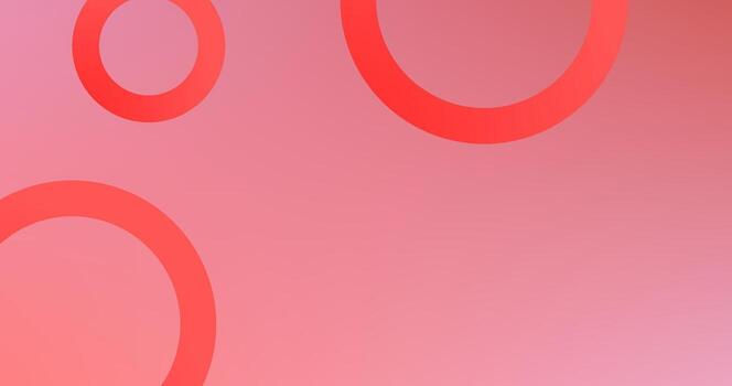 Abstract background with ring circles in pink and orange colors Gradient Design vector