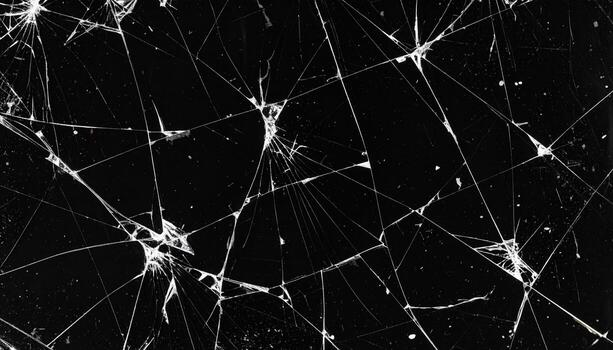 Canvas of black marred by white streaks and deep scratches, hinting at relentless nature of high fidelity. This abstract image evokes sense of chaos and complexity photo