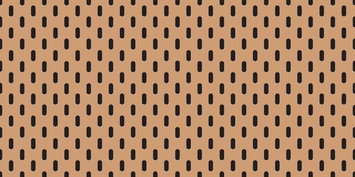 Peg board perforated textures background material with oval holes seamless pattern. vector