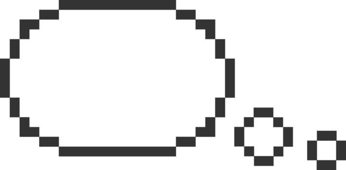 Pixel Speech Bubble Message vector