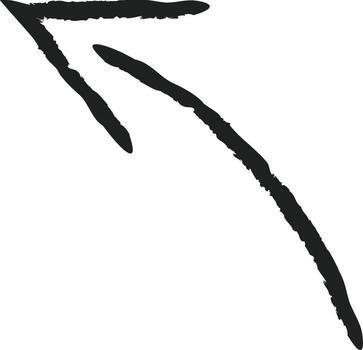 Doodle Arrow Brush vector