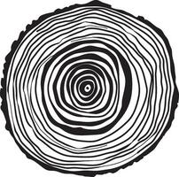 Wood Circle Lines Texture Illustration vector