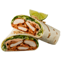 Kimchi Grilled Chicken Wrap Delicious Food Illustration, food transparent background, Premium quality healthy Food isolate png
