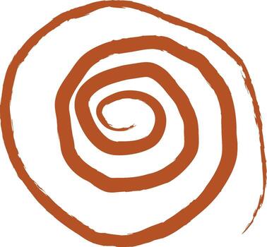 Abstract Scribble Swirl vector