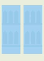 Tienda refrigerador con productos plano ilustración vector