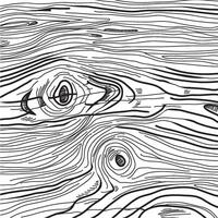 Hand Drawn Wood Texture Lined Flat Illustration vector