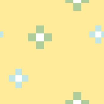 sin costura geométrico cuadrado modelo en amarillo y verde mínimo estilo vector