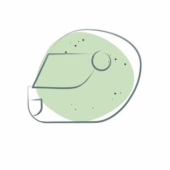 Icon Helmet. related to Adventure symbol. Color Spot Style. design editable vector