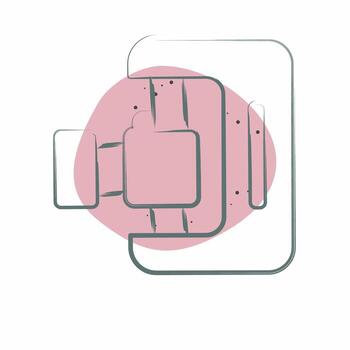 Icon 3D Scanner. related to Printing symbol. Color Spot Style. design editable vector