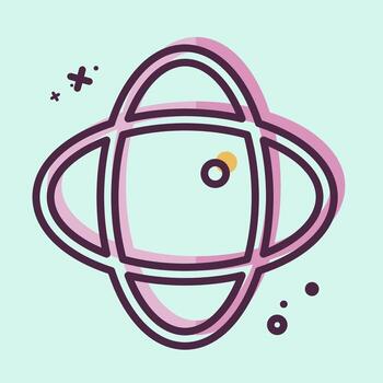 Icon 360 Degree. related to Printing symbol. MBE style. design editable vector