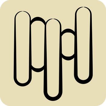 Icon Filament. related to Printing symbol. hand drawn style. design editable vector