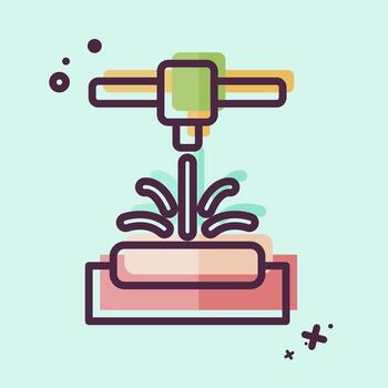 Icon Selective Laser Melting. related to Printing symbol. MBE style. design editable vector