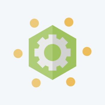 Icon Frame Work. related to Printing symbol. flat style. design editable vector