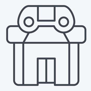 Icon Game Center. related to Downtown symbol. line style. design editable vector