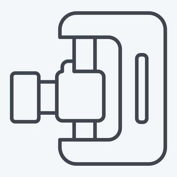 icono 3d escáner. relacionado a impresión símbolo. línea estilo. diseño editable vector