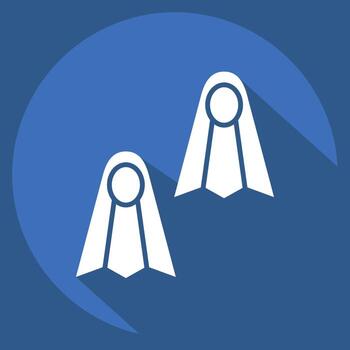 Icon System Storage. related to Adventure symbol. long shadow style. design editable vector