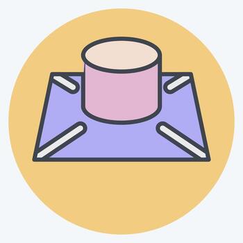 Icon 3D Model. related to Printing symbol. color mate style. design editable vector