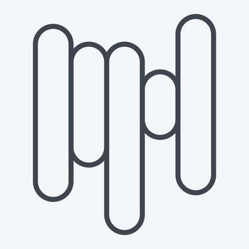 icono filamento. relacionado a impresión símbolo. línea estilo. diseño editable vector