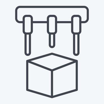 Icon Printing. related to Printing symbol. line style. design editable vector