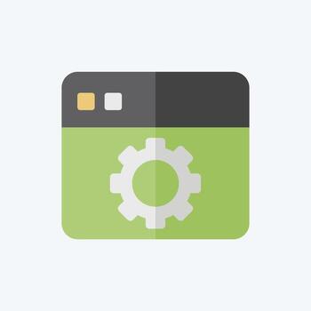 Icon Software. related to Printing symbol. flat style. design editable vector