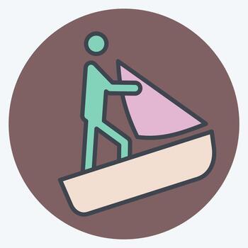 Icon Database. related to Adventure symbol. color mate style. design editable vector