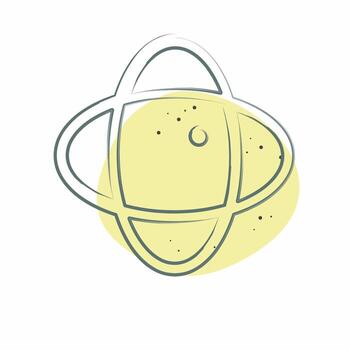 Icon 360 Degree. related to Printing symbol. Color Spot Style. design editable vector