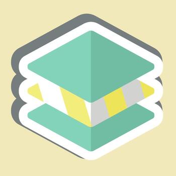 Sticker Layers. related to Printing symbol. design editable vector