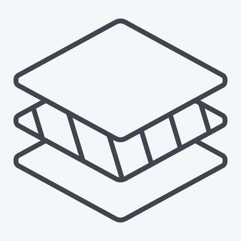 Icon Layers. related to Printing symbol. line style. design editable vector