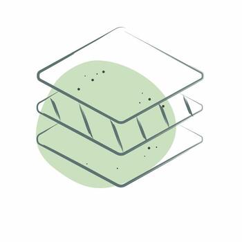 Icon Layers. related to Printing symbol. Color Spot Style. design editable vector