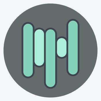 icono filamento. relacionado a impresión símbolo. color compañero estilo. diseño editable vector