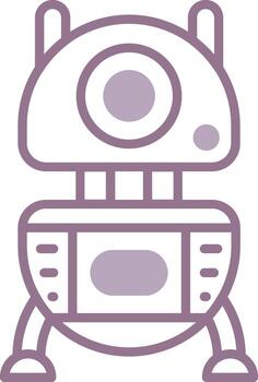 Robot Neon Visual Token vector