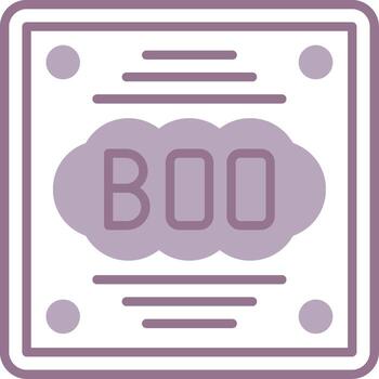 Boo Vivid Frame Object vector