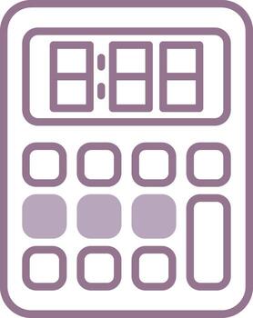 Calculator High-Tech Form Unit vector