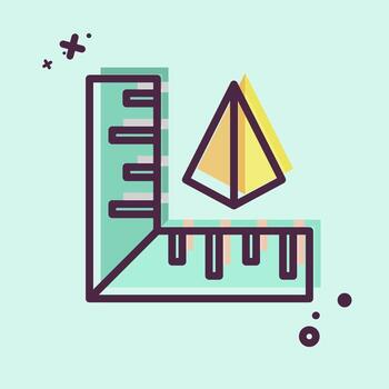 icono medición. relacionado a impresión símbolo. mbe estilo. diseño editable vector