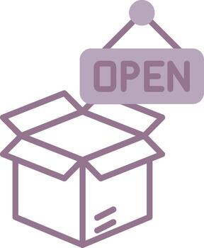 Open Futuristic App Block vector