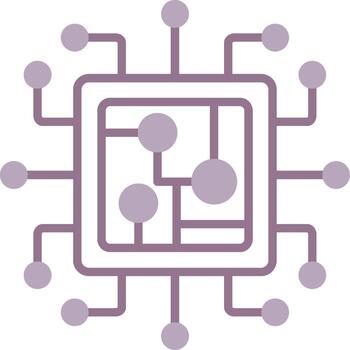 procesador crujiente diseño módulo vector