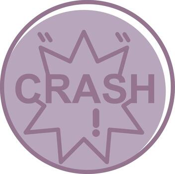 Crash Bright Digital Object vector