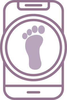 Step Detector Modern Outline Object vector