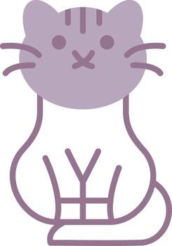 Cat Futuristic Grid Block vector