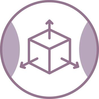 3d Modeling Vivid Design Mark vector