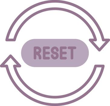 Reset Tech Shape Element vector