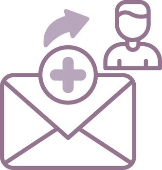 Mail Minimal Grid Mark vector